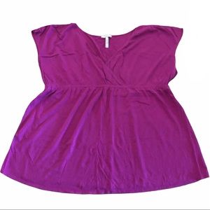 Old Navy Maternity Purple V-Neck Sleeveless Maternity Top Womens XL